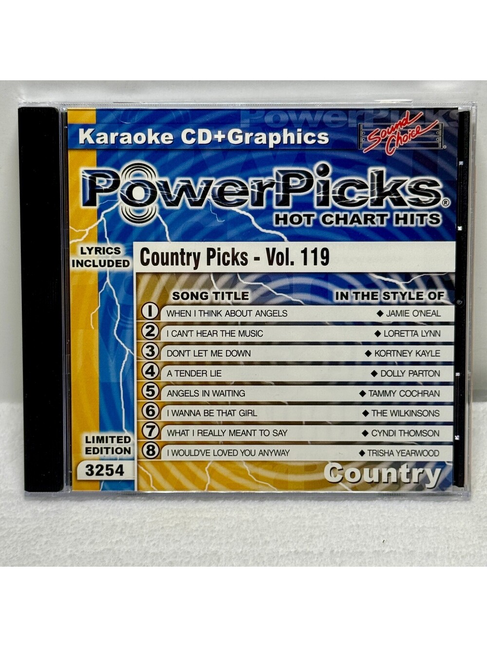 Sound Choice PowerPicks Country Vol 119 Karaoke CD+G SC3254 Dolly Parton
